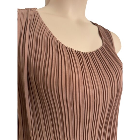 Joie Crinkle Tank Size large Cami NWT Tank Nordstroms Brand $89 Clay Brown - Picture 7 of 7